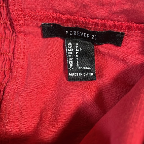 Forever 21 Red Crop Top - Picture 3 of 7